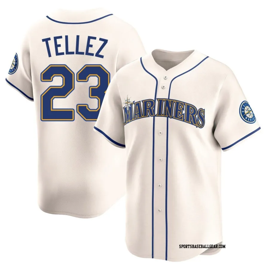 Rowdy Tellez Men's Seattle Mariners Cream Limited Alternate Jersey
