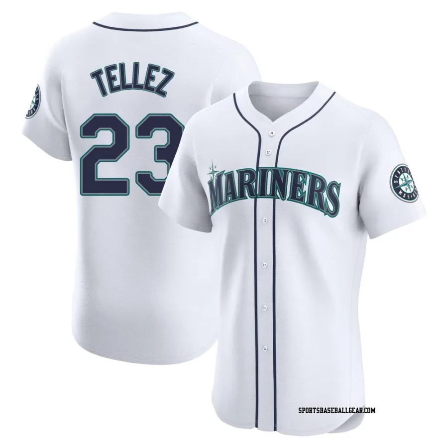 Rowdy Tellez Men's Seattle Mariners White Elite Home Jersey