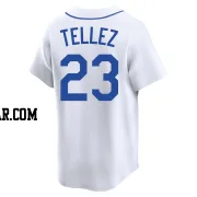 Rowdy Tellez Men's Seattle Mariners White Limited Throwback Cooperstown Collection Jersey