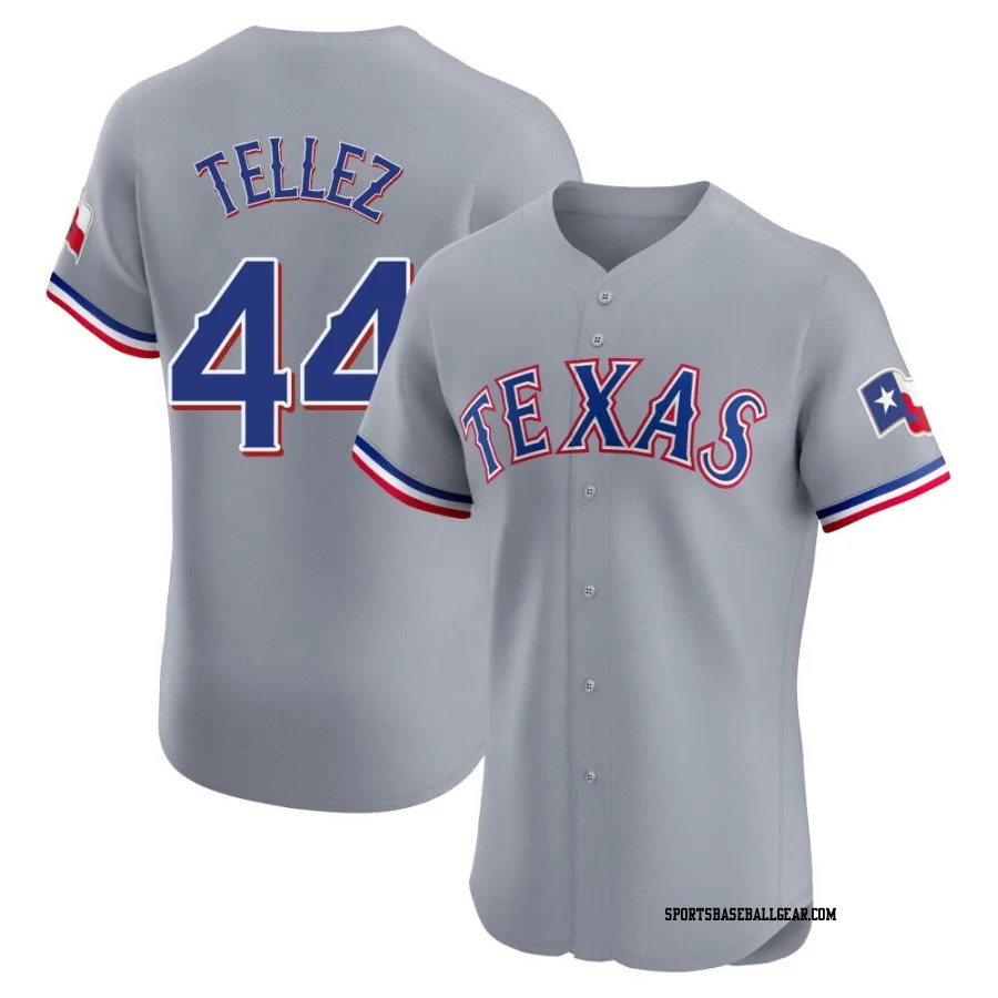 Rowdy Tellez Men's Texas Rangers Gray Elite Road Jersey