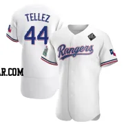 Rowdy Tellez Men's Texas Rangers White Authentic Home 2023 World Series Jersey