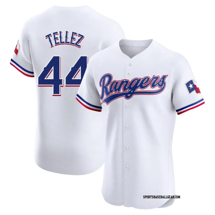 Rowdy Tellez Men's Texas Rangers White Elite Home Jersey