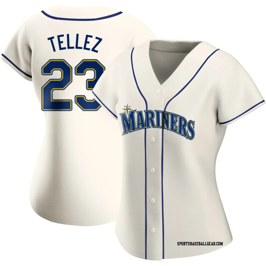 Rowdy Tellez Women's Seattle Mariners Cream Replica Alternate Jersey