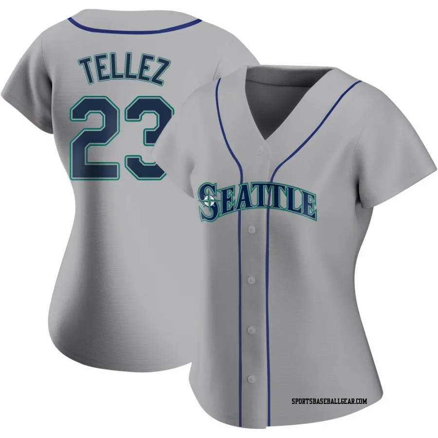 Rowdy Tellez Women's Seattle Mariners Gray Authentic Road Jersey