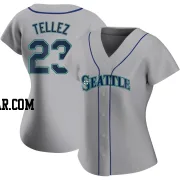 Rowdy Tellez Women's Seattle Mariners Gray Replica Road Jersey