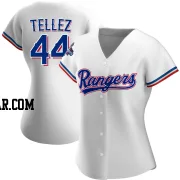 Rowdy Tellez Women's Texas Rangers White Replica Home 2023 World Series Champions Jersey