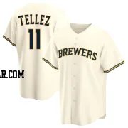 Rowdy Tellez Youth Milwaukee Brewers Cream Replica Home Jersey