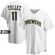 Rowdy Tellez Youth Milwaukee Brewers White Replica Home Jersey
