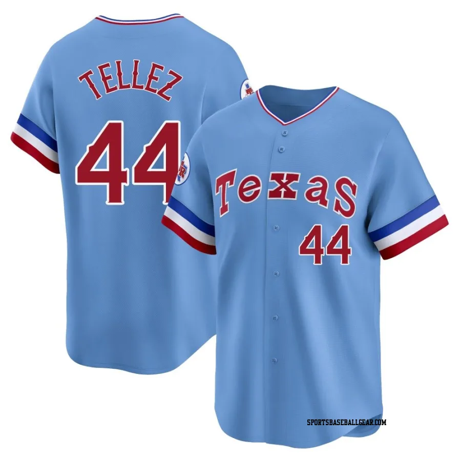 Rowdy Tellez Youth Texas Rangers Light Blue Limited Cooperstown Collection Jersey