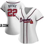 Rowland Office Women's Atlanta Braves White Authentic Home Jersey