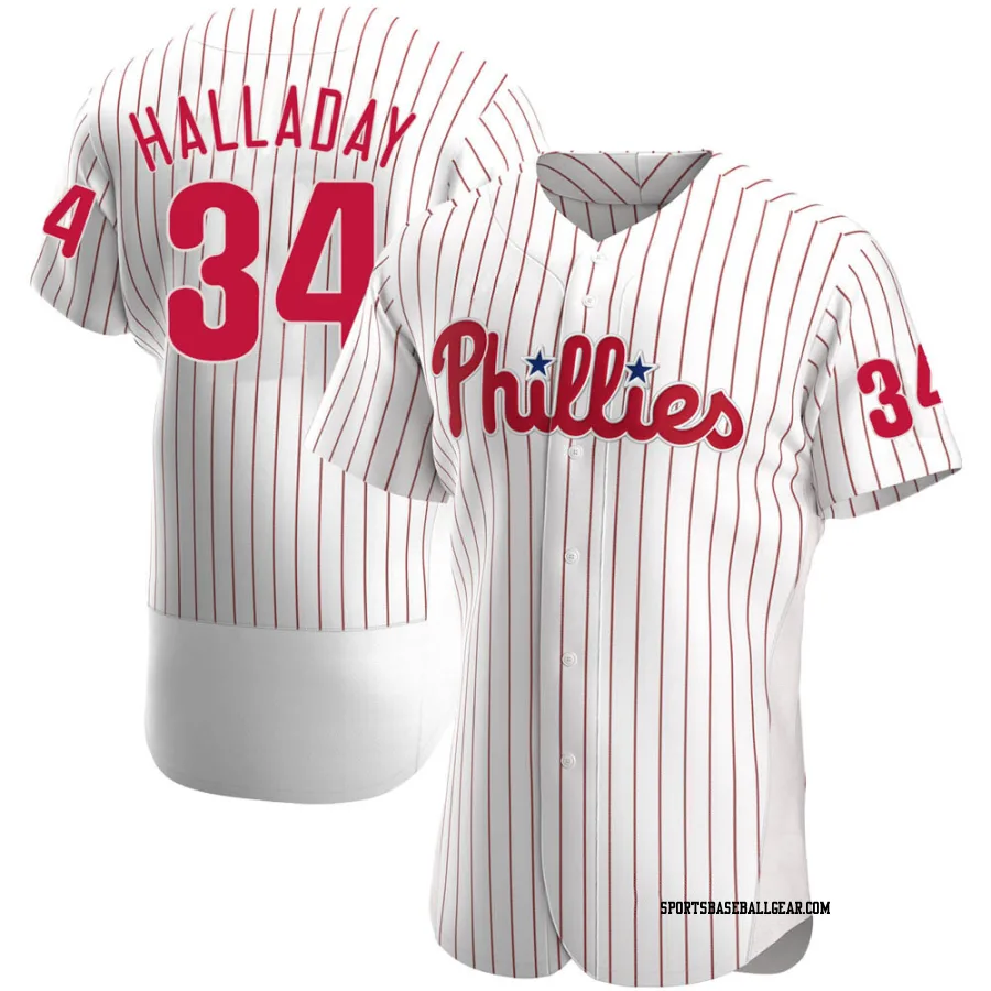 Roy Halladay Men's Philadelphia Phillies White Authentic Home Jersey