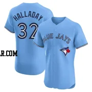Roy Halladay Men's Toronto Blue Jays Blue Elite Powder Alternate Jersey