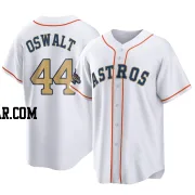 Roy Oswalt Youth Houston Astros Gold Replica White 2023 Collection Jersey