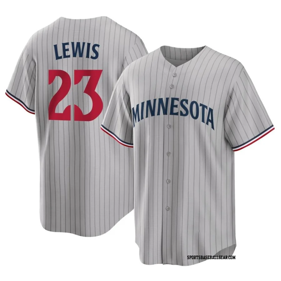 Royce Lewis Youth Minnesota Twins Gray Replica Road Jersey