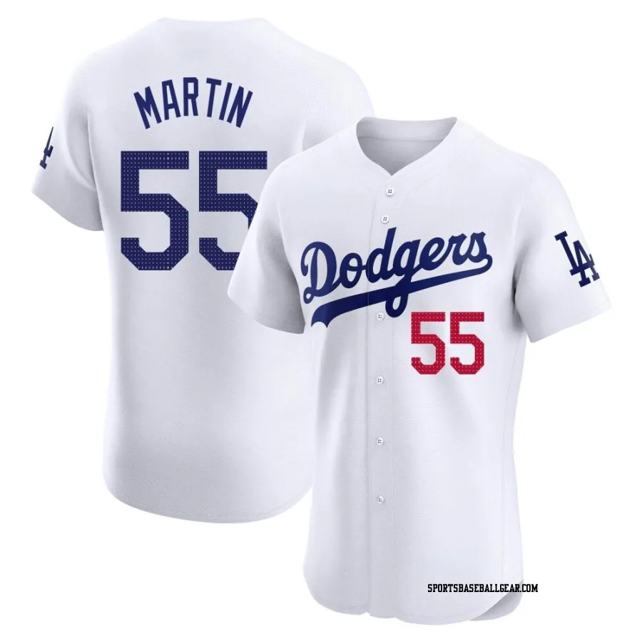 Russell Martin Men's Los Angeles Dodgers White Elite Home Jersey