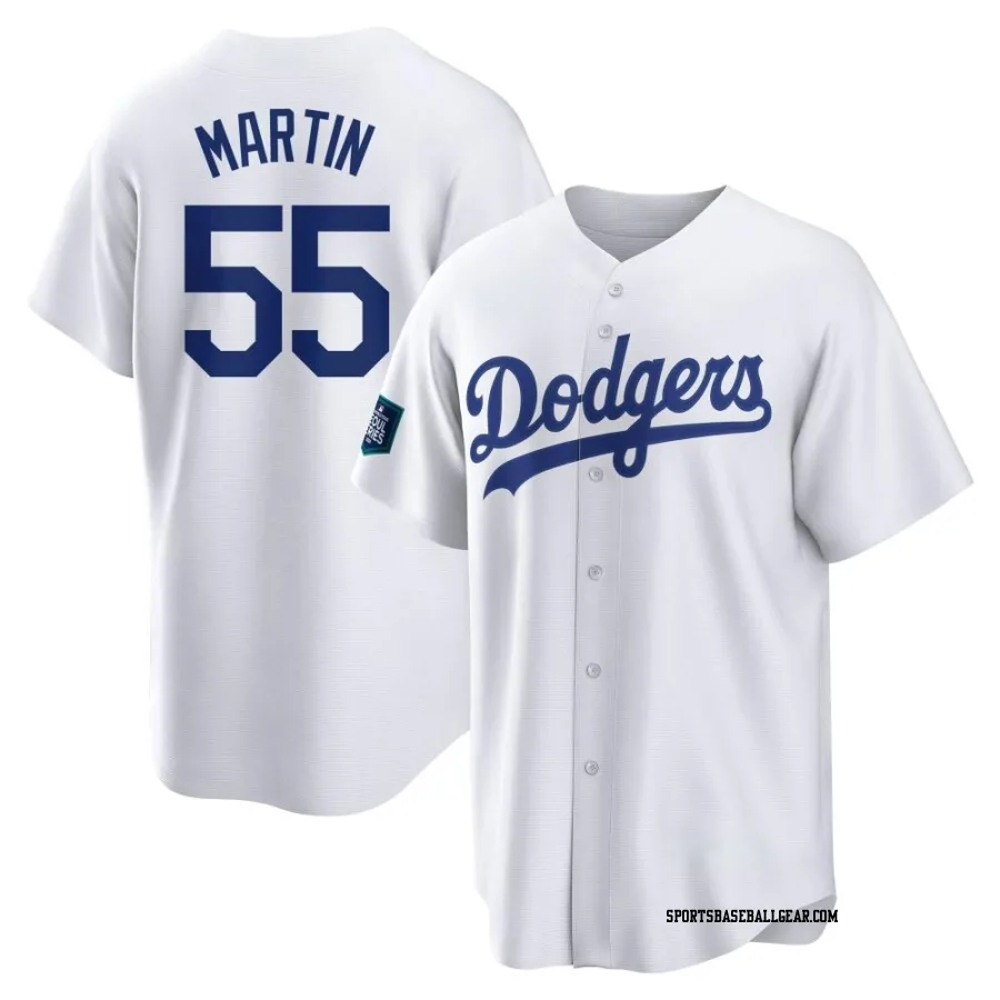 Russell Martin Men's Los Angeles Dodgers White Replica 2024 World Tour Seoul Series Home Jersey