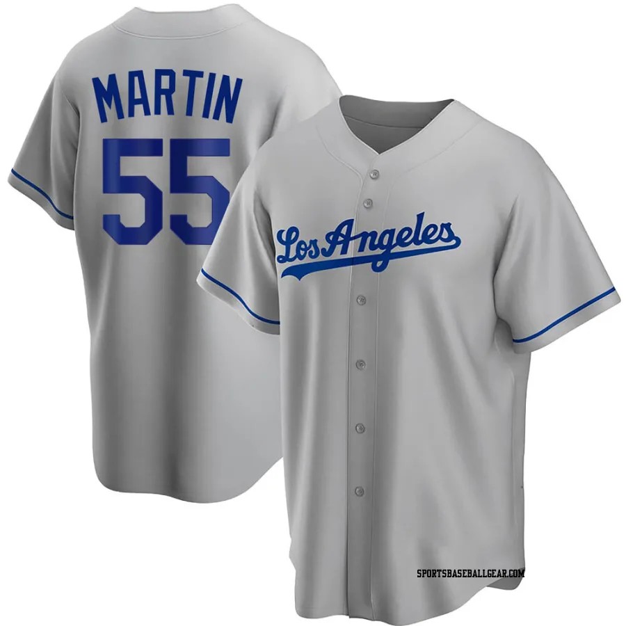 Russell Martin Youth Los Angeles Dodgers Gray Replica Road Jersey