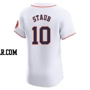 Rusty Staub Men's Houston Astros White Elite Home Jersey