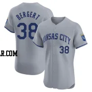 Ryan Bergert Men's Kansas City Royals Gray Elite Road Jersey