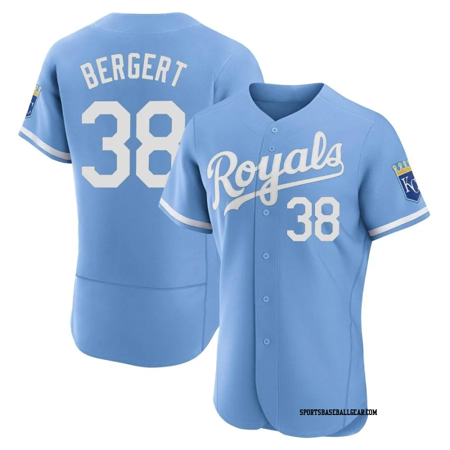 Ryan Bergert Men's Kansas City Royals Light Blue Authentic 2022 Alternate Jersey
