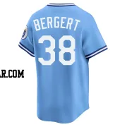 Ryan Bergert Men's Kansas City Royals Light Blue Limited Throwback Cooperstown Collection Jersey