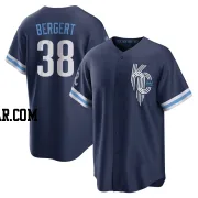Ryan Bergert Men's Kansas City Royals Navy Replica 2022 City Connect Jersey