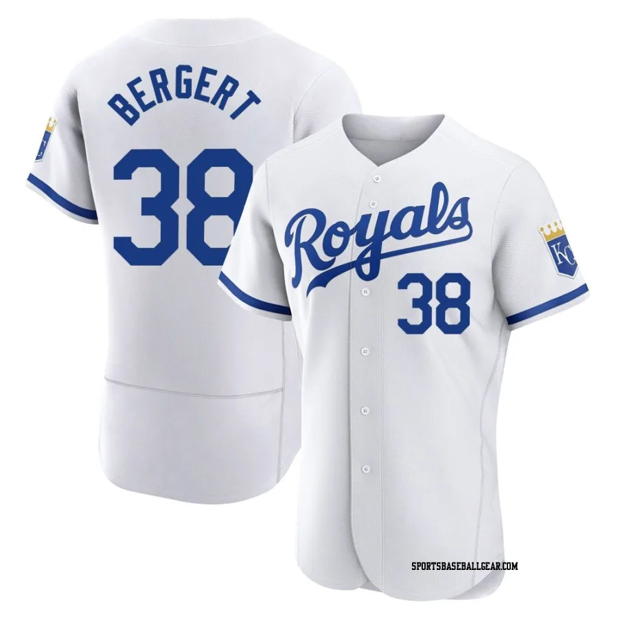 Ryan Bergert Men's Kansas City Royals White Authentic 2022 Home Jersey