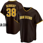 Ryan Bergert Men's San Diego Padres Brown Replica Road Jersey