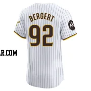 Ryan Bergert Men's San Diego Padres White Elite Home Patch Jersey
