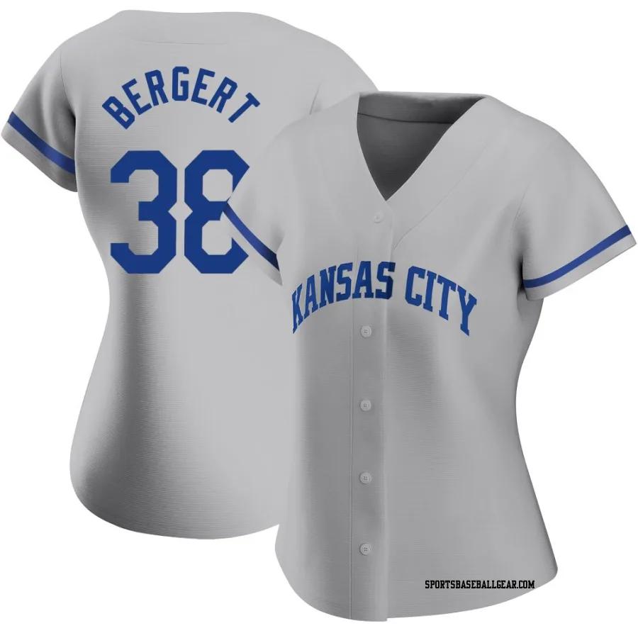 Ryan Bergert Women's Kansas City Royals Gray Authentic 2022 Road Jersey
