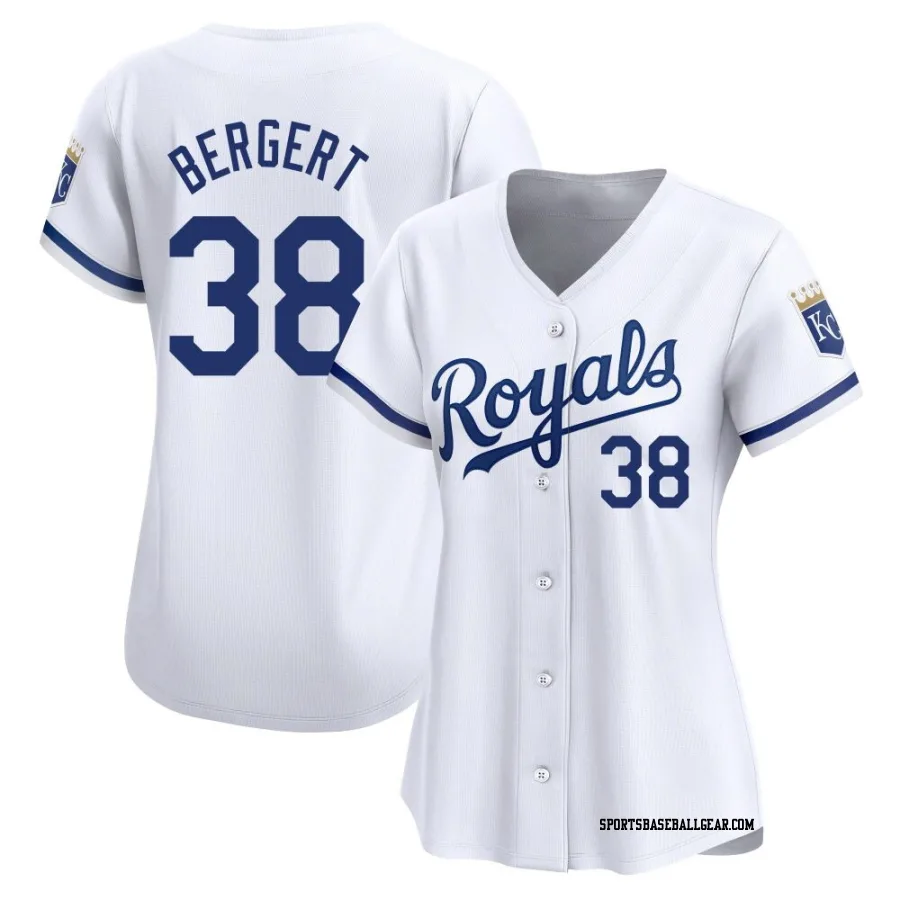 Ryan Bergert Women's Kansas City Royals White Limited Home Jersey