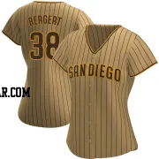 Ryan Bergert Women's San Diego Padres Tan/Brown Replica Alternate Jersey