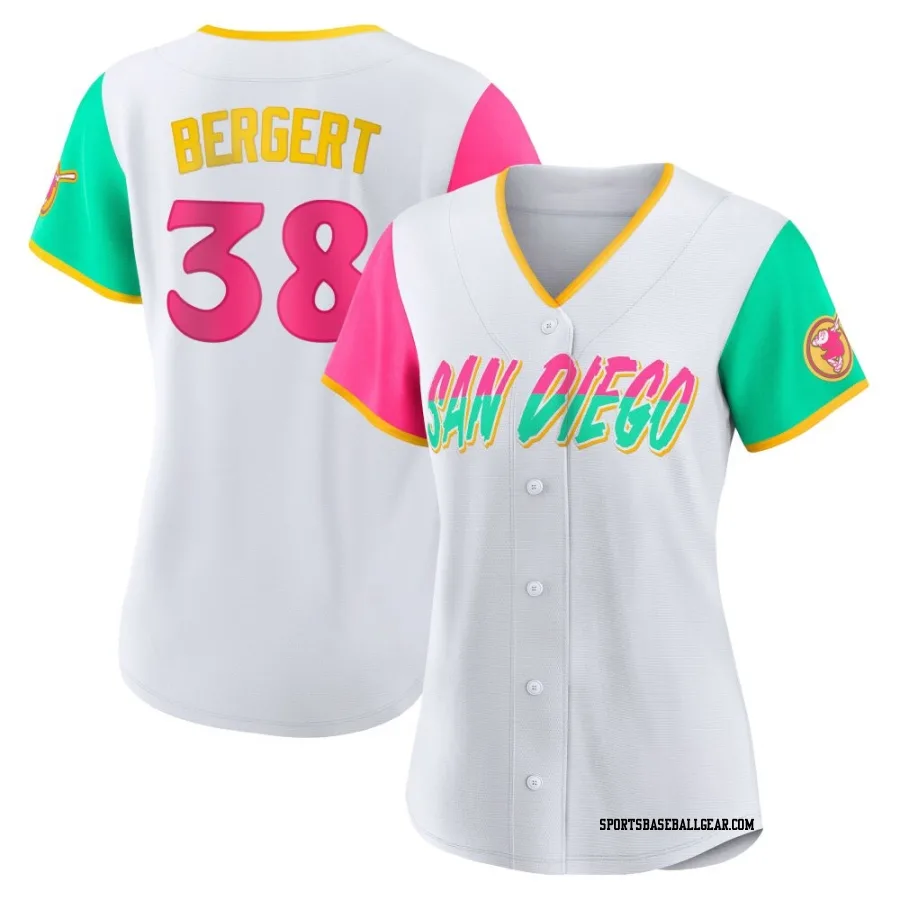 Ryan Bergert Women's San Diego Padres White Authentic 2022 City Connect Jersey