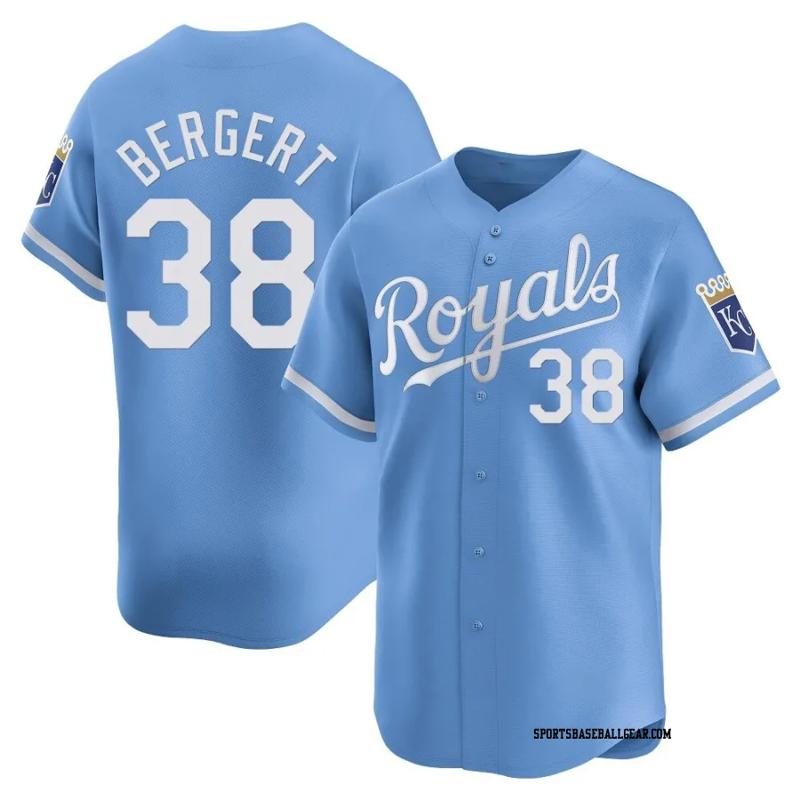 Ryan Bergert Youth Kansas City Royals Light Blue Limited Alternate Jersey
