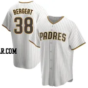 Ryan Bergert Youth San Diego Padres White/Brown Replica Home Jersey