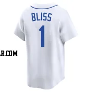 Ryan Bliss Men's Seattle Mariners White Limited Throwback Cooperstown Collection Jersey