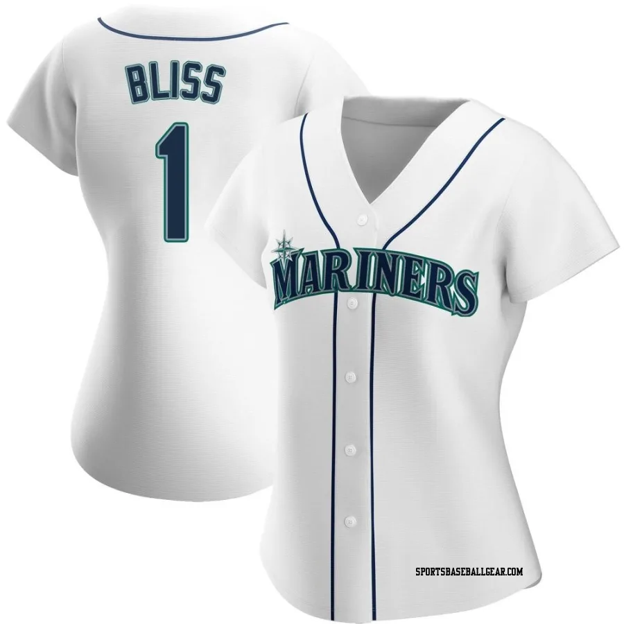 Ryan Bliss Women's Seattle Mariners White Authentic Home Jersey