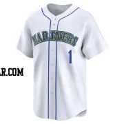 Ryan Bliss Youth Seattle Mariners White Limited Throwback Cooperstown Collection Jersey