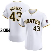 Ryan Borucki Men's Pittsburgh Pirates White Elite Home Jersey