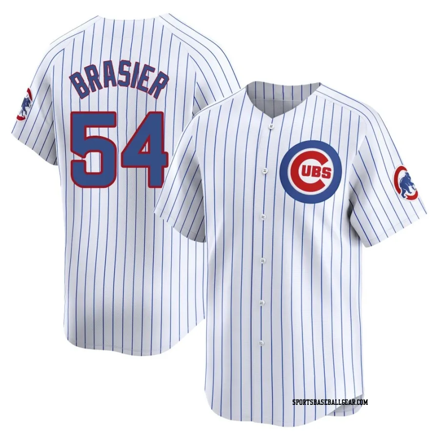 Ryan Brasier Men's Chicago Cubs White Limited Home Jersey