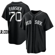 Ryan Brasier Youth Boston Red Sox Black/White Replica Jersey