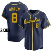 Ryan Braun Men's Milwaukee Brewers Navy Limited Alternate Jersey
