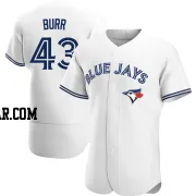 Ryan Burr Men's Toronto Blue Jays White Authentic Home Jersey
