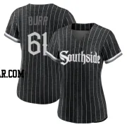 Ryan Burr Women's Chicago White Sox Black Authentic 2021 City Connect Jersey