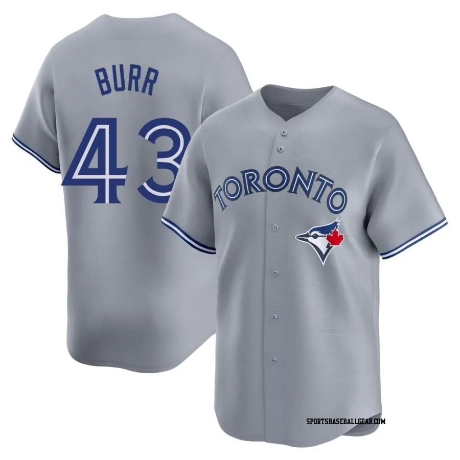 Ryan Burr Youth Toronto Blue Jays Gray Limited Away Jersey