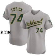 Ryan Cusick Men's Oakland Athletics Gray Elite Road Jersey