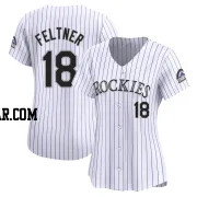 Ryan Feltner Women's Colorado Rockies White Limited Home Jersey