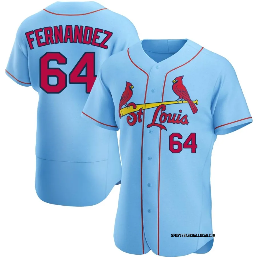 Ryan Fernandez Men's St. Louis Cardinals Light Blue Authentic Alternate Jersey