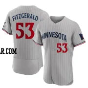 Ryan Fitzgerald Men's Minnesota Twins Gray Authentic Road Jersey