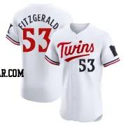 Ryan Fitzgerald Men's Minnesota Twins White Elite Home Jersey